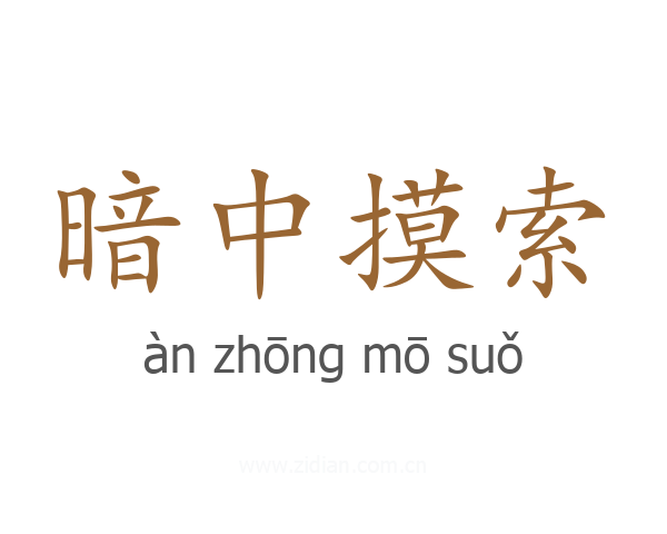暗中摸索
