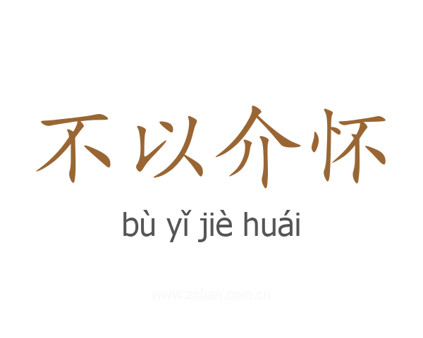 不以介怀