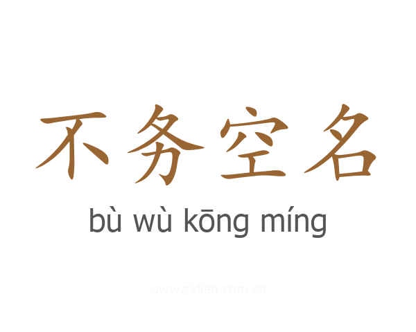 不务空名