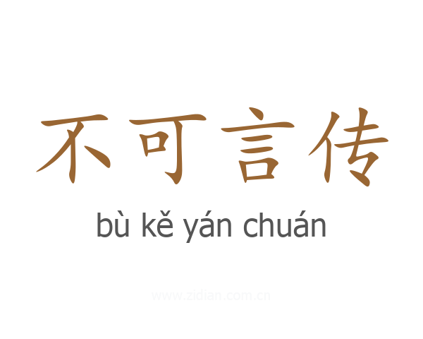不可言传