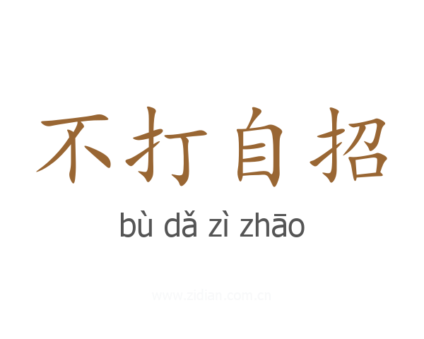 不打自招
