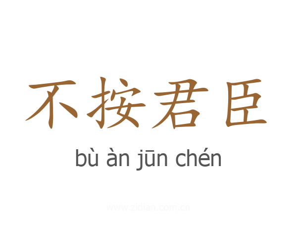 不按君臣