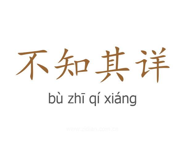 不知其详