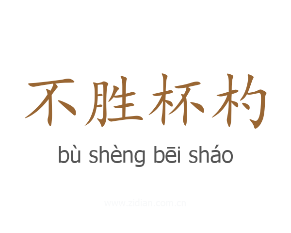 不胜杯杓