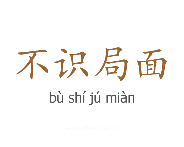 不识局面
