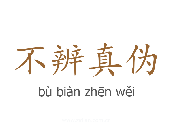 不辨真伪