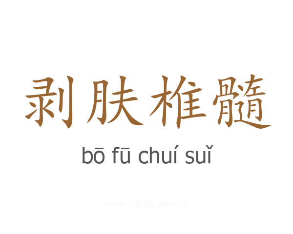 剥肤椎髓