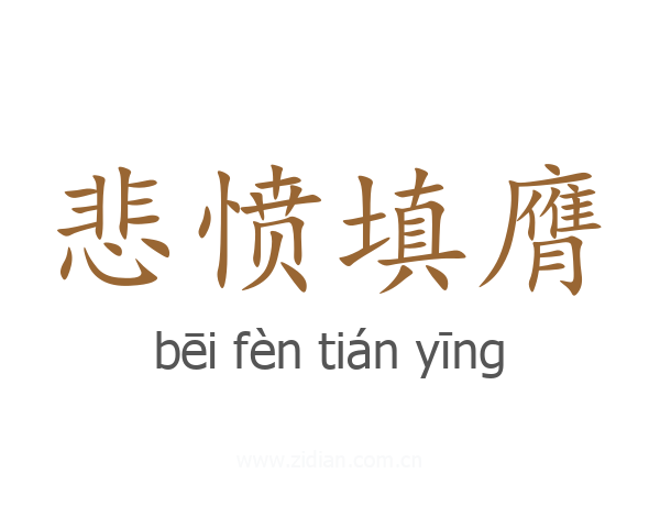 悲愤填膺