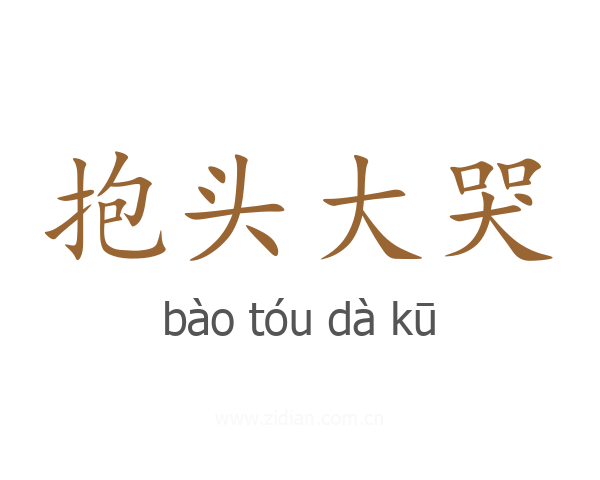 抱头大哭