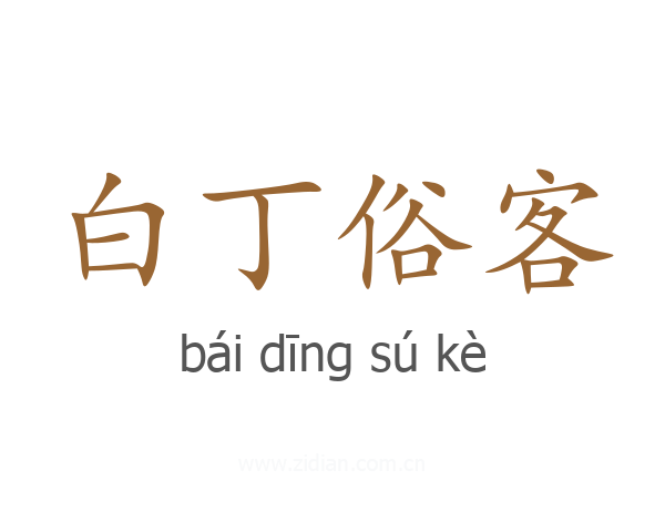 白丁俗客