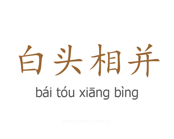 白头相并