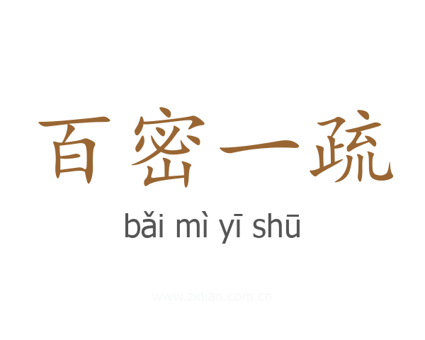 百密一疏