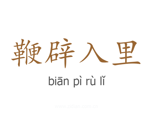 鞭辟入里