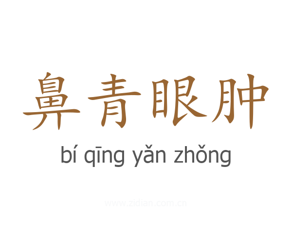 鼻青眼肿