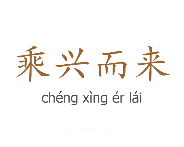 乘兴而来