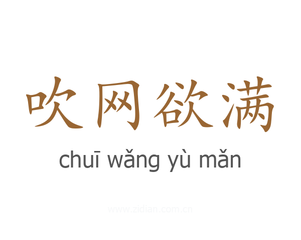 吹网欲满