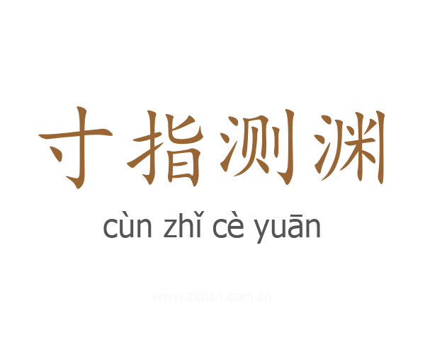 寸指测渊