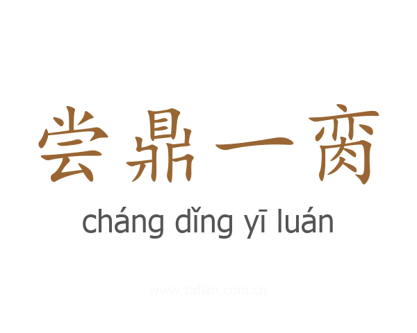 尝鼎一脔