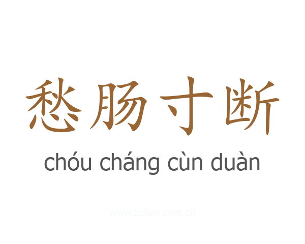愁肠寸断