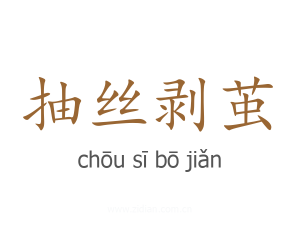 抽丝剥茧