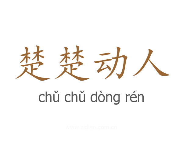 楚楚动人