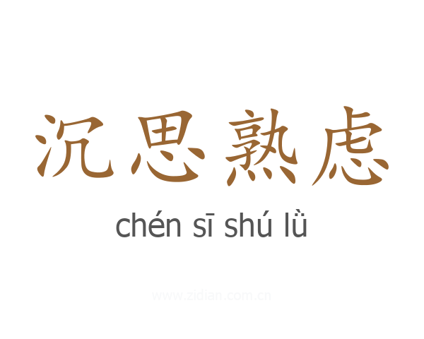 沉思熟虑