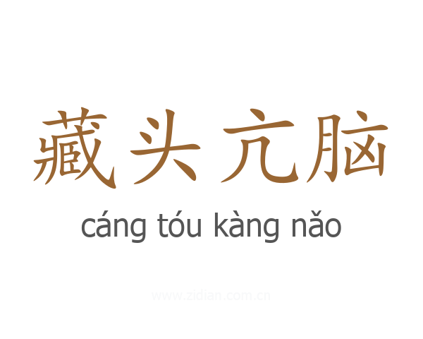 藏头亢脑