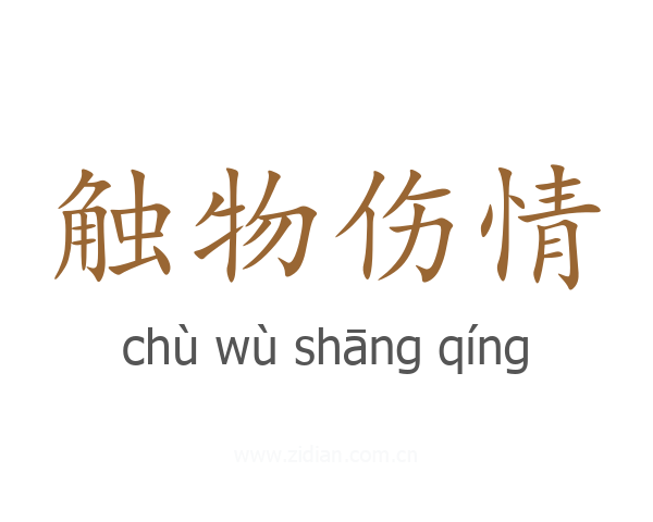 触物伤情