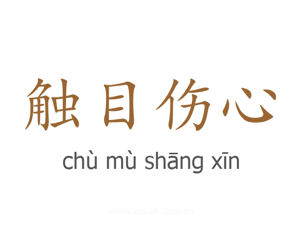触目伤心