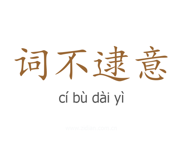 词不逮意