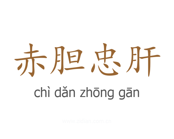 赤胆忠肝