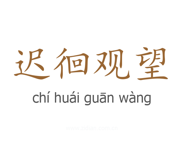 迟徊观望
