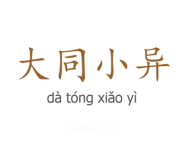 大同小异