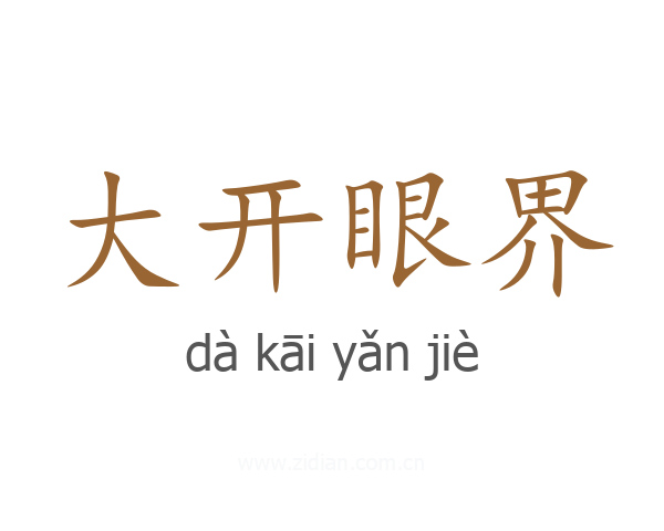 大开眼界