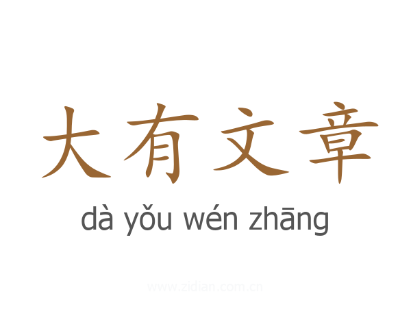 大有文章
