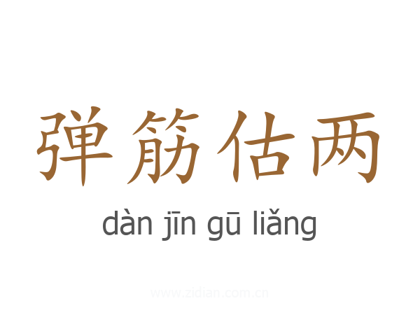 弹筋估两