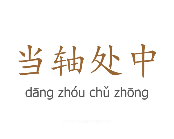 当轴处中