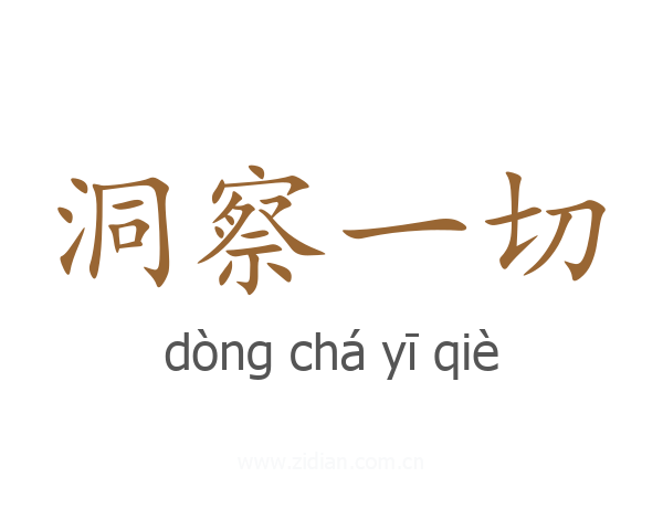 洞察一切