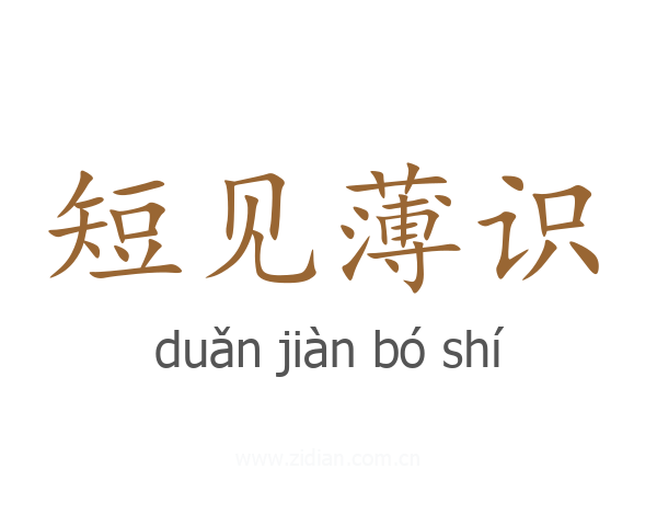 短见薄识