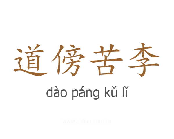 道傍苦李