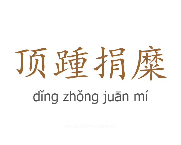 顶踵捐糜