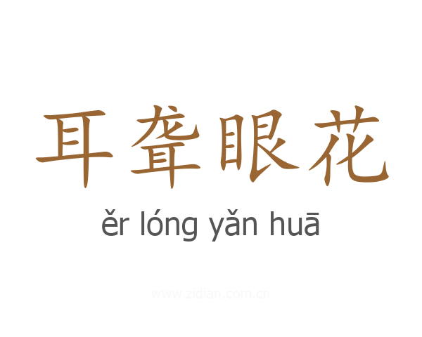 耳聋眼花