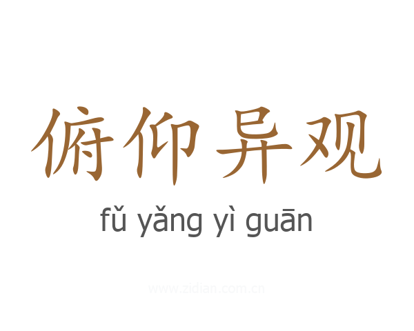 俯仰异观