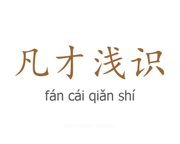 凡才浅识