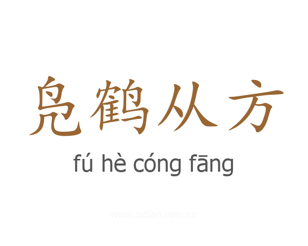 凫鹤从方