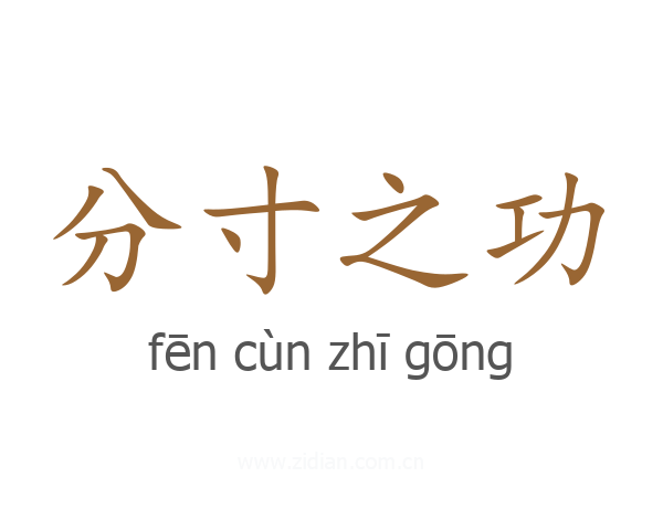 分寸之功