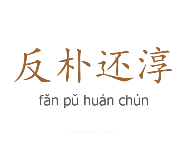 反朴还淳