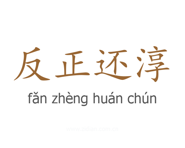 反正还淳