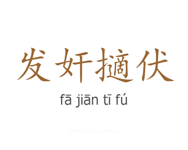 发奸擿伏
