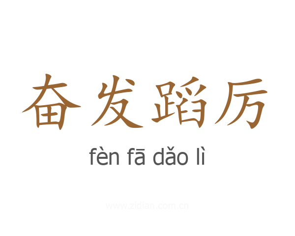 奋发蹈厉